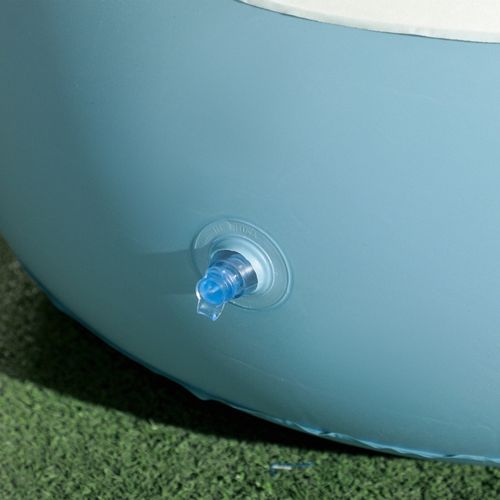 Chauffeuse Gonflable Blanc Avec Repose-pieds Et Porte-gobelet, Fauteuil Air Intérieur Et Camping