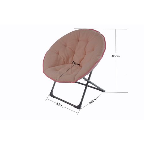 Fauteuil Pliant En Laine D’agneau, Confortable Et Portable, Idéal Pour Chambre Et Extérieur, Rose