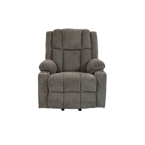 Fauteuil Releveur Électrique Pour Seniors Avec Tissu Doux Et Porte-gobelets Intégré, Marron Clair