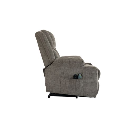 Fauteuil Releveur Électrique Pour Seniors Avec Tissu Doux Et Porte-gobelets Intégré, Marron Clair
