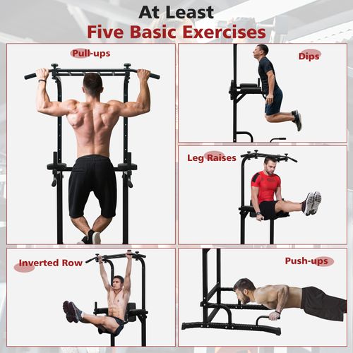 Power Tower Réglable Avec Barre De Traction Et Station Dips Pour Entraînement De Force à Domicile