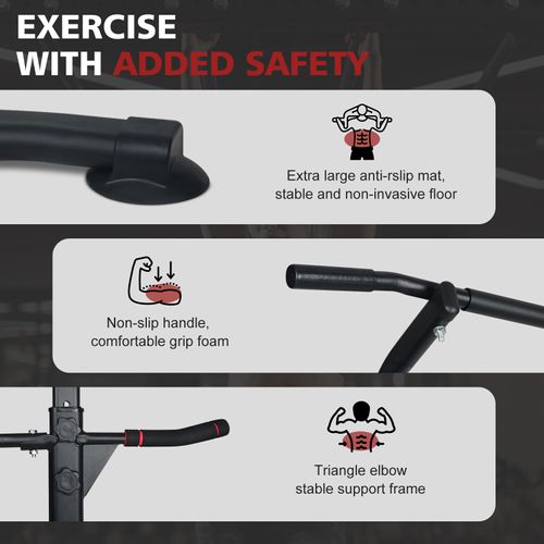 Power Tower Réglable Multifonction Avec Dips Et Barre De Traction Pour Entraînement à Domicile