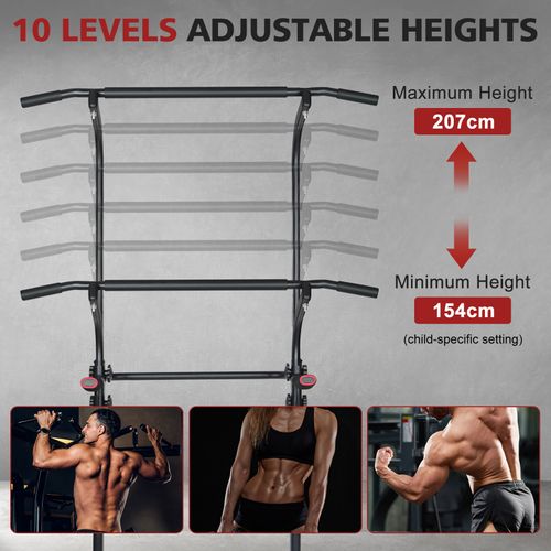 Power Tower Réglable Multifonction Avec Dips Et Barre De Traction Pour Entraînement à Domicile
