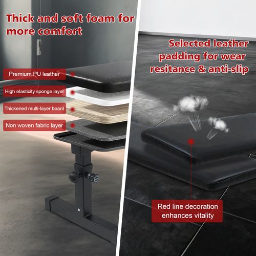 Banc De Musculation Plat Réglable Pour Haltères, Entraînement De Force à Domicile Stable