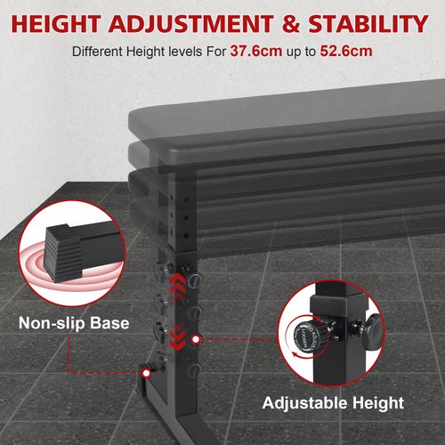 Banc De Musculation Plat Réglable Pour Haltères, Entraînement De Force à Domicile Stable