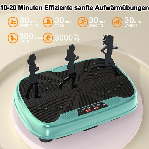 Plate Vibrante Avec Bandes De Résistance Et Contrôle De Vitesse, Vert