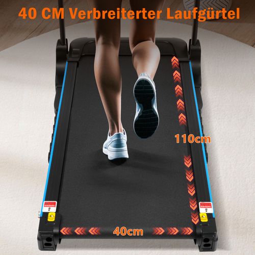 Tapis De Course Pliable 14 Km/h, 3,0 Ps, Inclinaison 6%, Bluetooth Et LED, 140 Kg