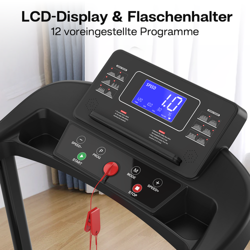 Tapis De Marche Pliable Pour Seniors Avec LED Et Barres De Sécurité Stables