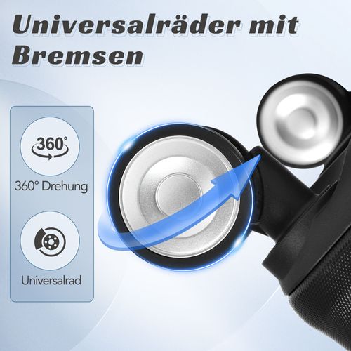 Set De Valises Abs 3 Tailles Avec Serrure Tsa, Étanche Et Extensible, Noir