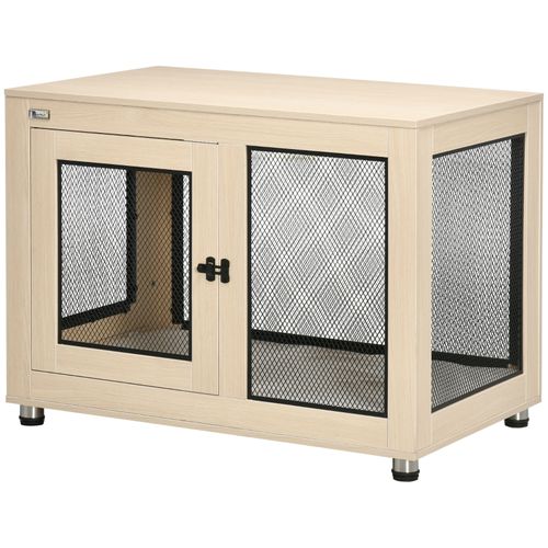 Caisse Pour Chien Moderne Avec 2 Portes Verrouillables, Confortable Et Robuste, 94 X 60 X 71,5 Cm