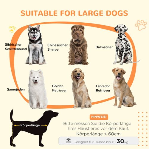 Caisse Pour Chien Verrouillable En Bois Effet Rustique, 98 X 58 X 67 Cm, Style Moderne