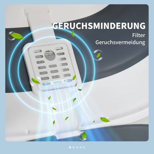 Litière Fermée Pour Chat Jusqu’à 5 Kg Avec Filtre Anti-odeurs Et Pelle Intégrée