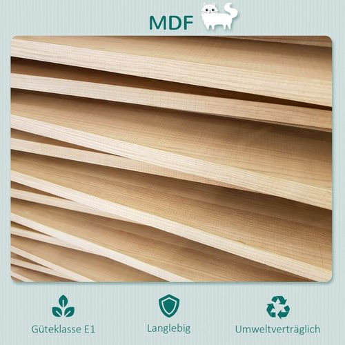 Étagère Murale Pour Chat Avec Hamac En Peluche Confortable Et Design Incurvé, 41x28x21 Cm