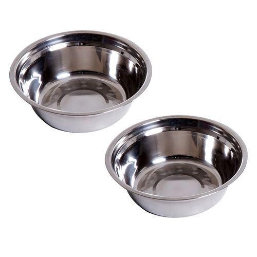Station De Repas Surélevée Pour Chien Avec 2 Bols Inox Amovibles, Antidérapante, 58x30,5x25,4 Cm