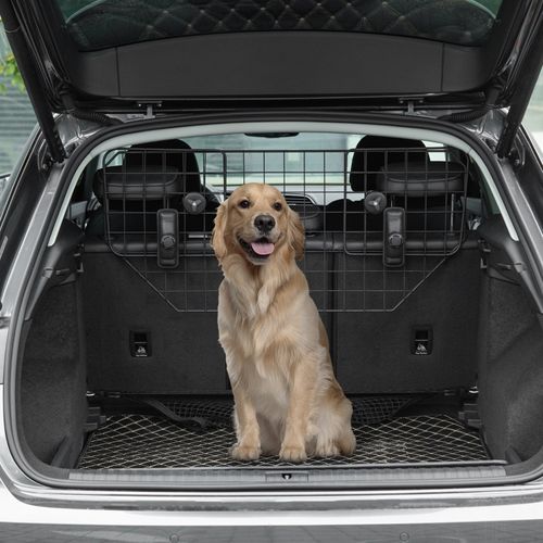 Grille De Sécurité Universelle Pour Chien En Voiture, Réglable 90-120 Cm En Métal