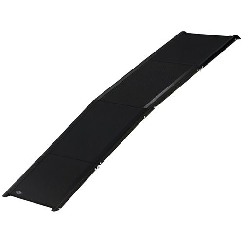 Rampe Pliable Pour Chiens Jusqu’à 40 Kg, Antidérapante, 158x43,5x2,5 Cm, Noire