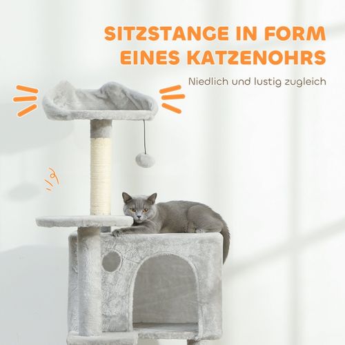 Arbre à Chat 160 Cm Multi-niveaux Avec Plateformes, Hamac Et Poteaux En Sisal