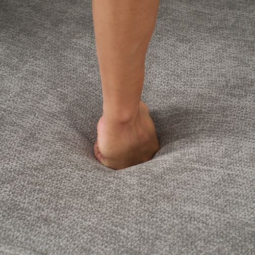 Canapé 2 Places Prêt à L’emploi Avec Coussin Et Poches Latérales, Gris