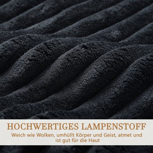 Canapé Modulable Cloud 312 Cm Sans Structure Rigide, Tissu Confort Noir, Sans Montage