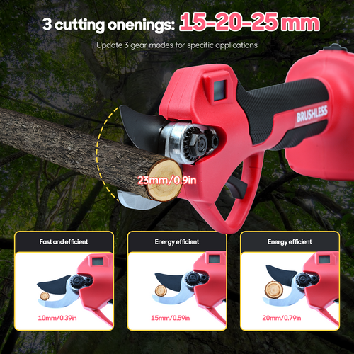 Ébrancheuse Électrique Avec 3 Modes De Coupe, Téléscopique 228,6 Cm, 2 Batteries, 300w