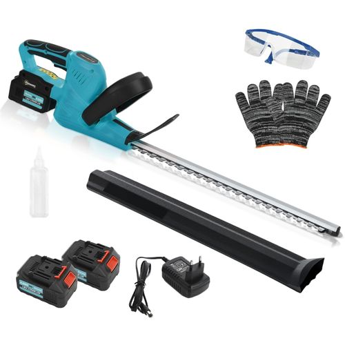 Taille-haie Électrique Sans Fil Avec Batterie, Lame 51 Cm, Moteur Puissant Et Protection Intégrée
