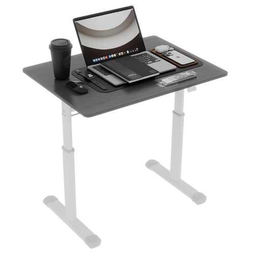 Bureau Réglable Pour Enfants Et Adultes – Hauteur Manuelle Ajustable, Design Compact 60x80 Cm, Gris