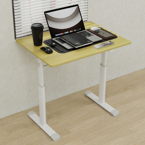Bureau Réglable Pour Enfants Et Adultes – Hauteur Manuelle Ajustable, Design Compact 60x80 Cm, Bois