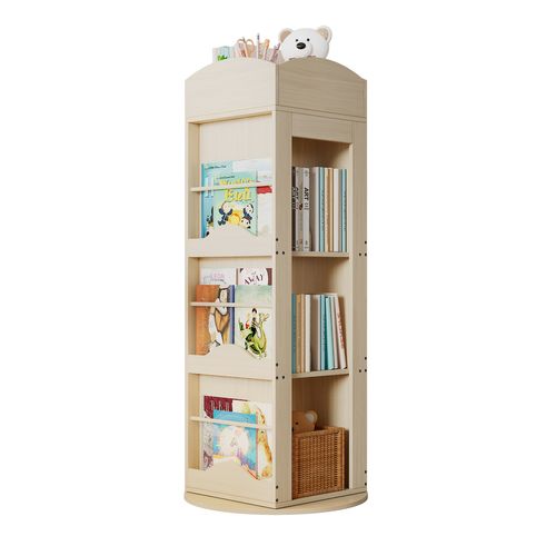 Étagère Pivotante 360° Pour Livres Et Jouets, 4 Niveaux, Rangement Pratique Pour Enfants