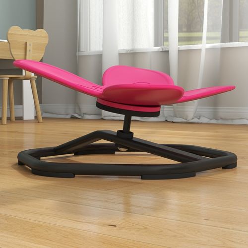 Chaise Tournante Sensorielle Pour Enfants En Forme De Papillon, Rose, 3-6 Ans
