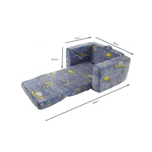 Canapé Pliant Pour Tout-petits, Fauteuil Peluche Lumineux Pour Chambre D’enfant