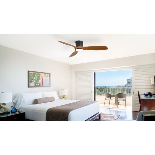 Ventilateur De Plafond 52" Avec Télécommande, Moteur Dc Réversible Et Éclairage LED 18w Réglable