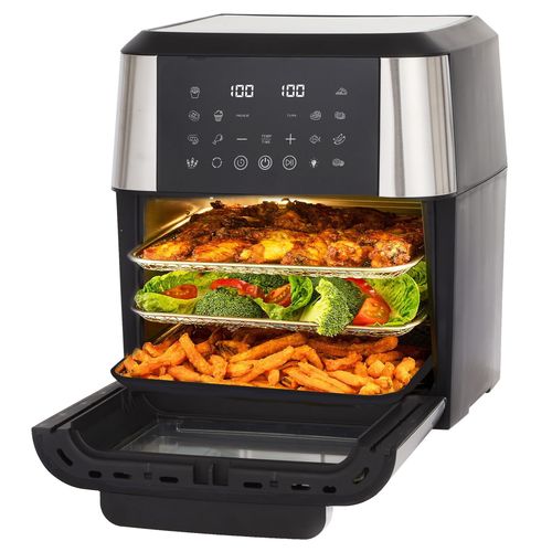 Airfryer XXL 12 l Avec Écran Tactile LED Et Accessoires Pour Rôtisserie