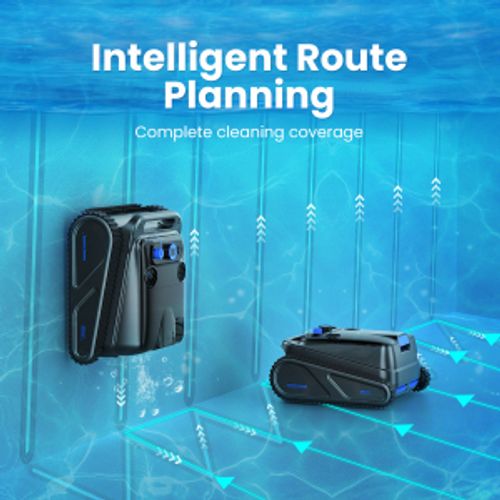 Robot Nettoyeur De Piscine Sans Fil Avec Aspiration Puissante Et Escalade Des Parois, 4l