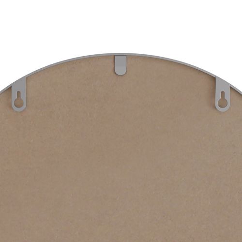 Miroir Mural Rectangulaire 61x101 cm Avec Cadre Métallique Argenté Pour Salon Et Salle De Bain