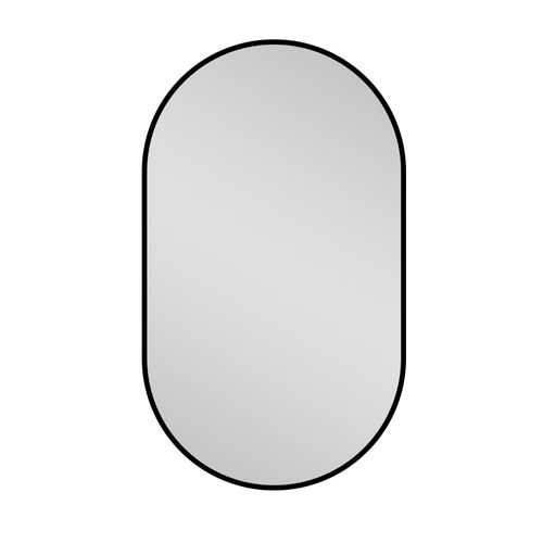 Miroir De Salle De Bain 50x80cm Ellipse, Verre Anti-explosion, Installation Horizontale Ou Verticale