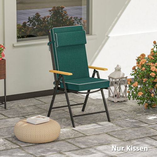 Coussin De Siège 120x47x9,5 cm Imperméable Avec Appuie-tête Et Sangles, Upf50+