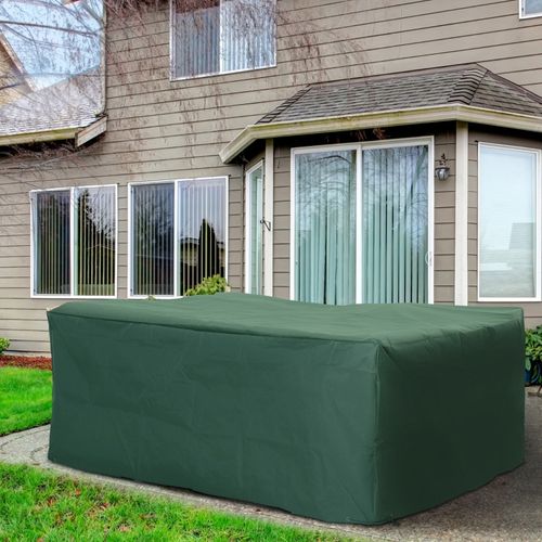 Housse De Protection Pour Meubles De Jardin 600d Oxford, Imperméable, 210x140x80 cm, Vert
