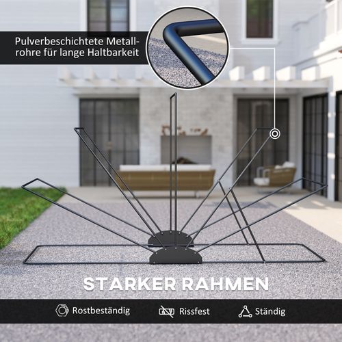 Bâche Moto XXL Noire 345x135x191cm, Étanche Et Résistante Pour Extérieur