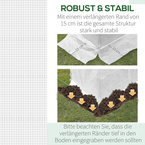 Housse De Remplacement Pour Serre 300x200x200 Cm Transparente Résistante Aux Intempéries