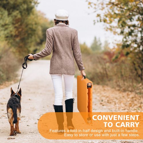 Table Pliante Portable 125 cm Robuste Avec Hauteur Réglable Pour Intérieur Et Extérieur, Orange