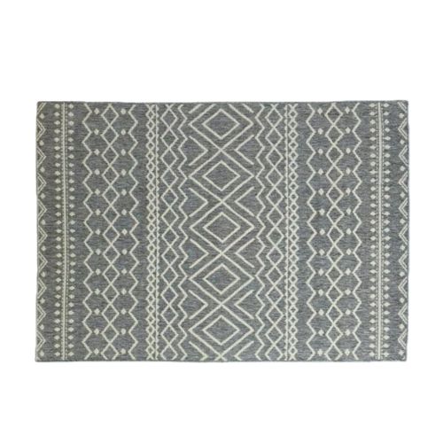 Tapis Plat Lavable Antidérapant 170x120 Cm Style Boho Pour Intérieur Et Extérieur
