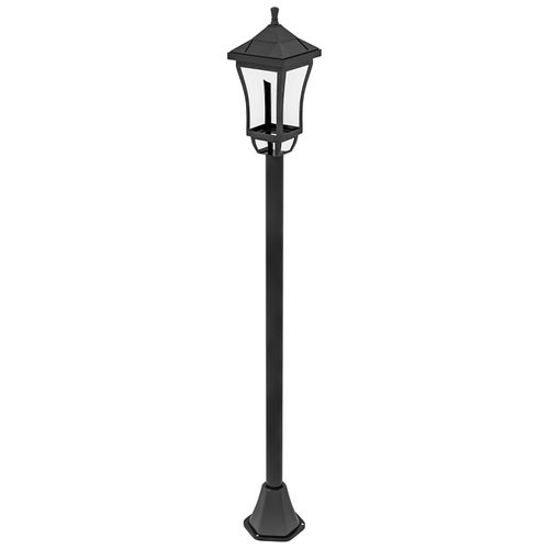 Lampadaire Solaire De Jardin LED 127 Cm Avec Lumière Blanche Froide, Capteur Crépusculaire Ip44