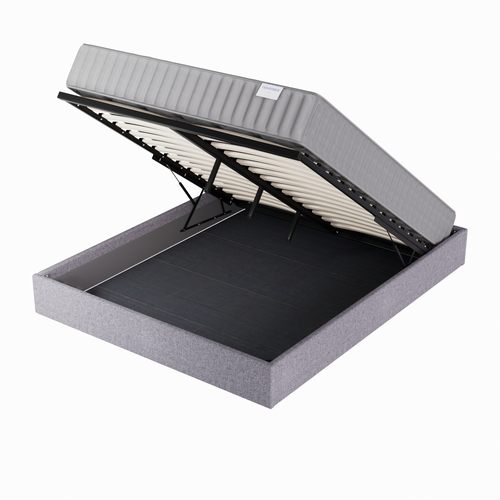 Ensemble 140x190 cm, Lit coffre + Matelas mousse, ép.16cm, accueil mémoire de forme