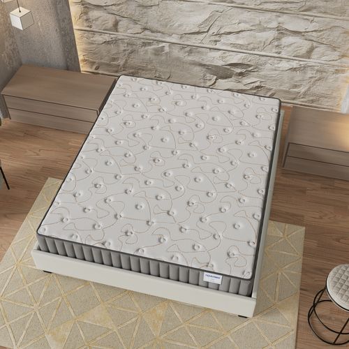 Ensemble 140x200 cm, Lit avec Tiroirs + Matelas mousse ép.22cm Accueil mémoire de forme