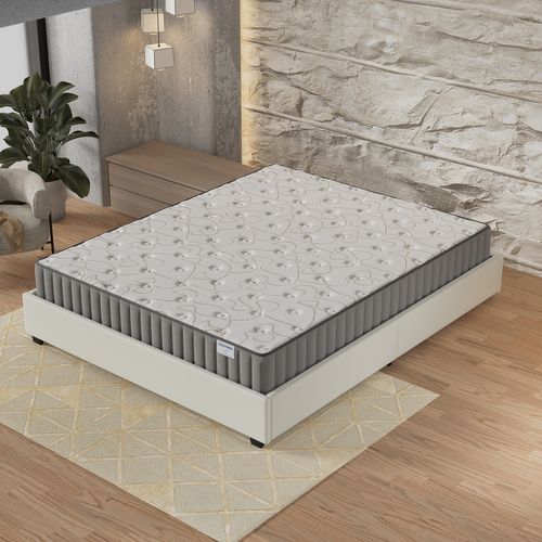 Ensemble 140x190 cm, Lit avec Tiroirs + Matelas mousse ép.16cm Accueil mémoire de forme