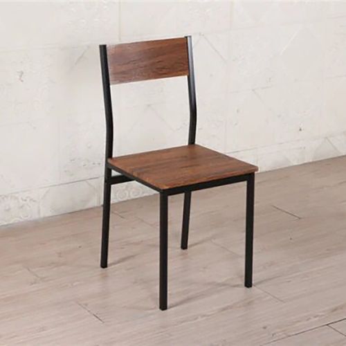Ensemble Table + 4 Chaises Métal Et Effet Bois