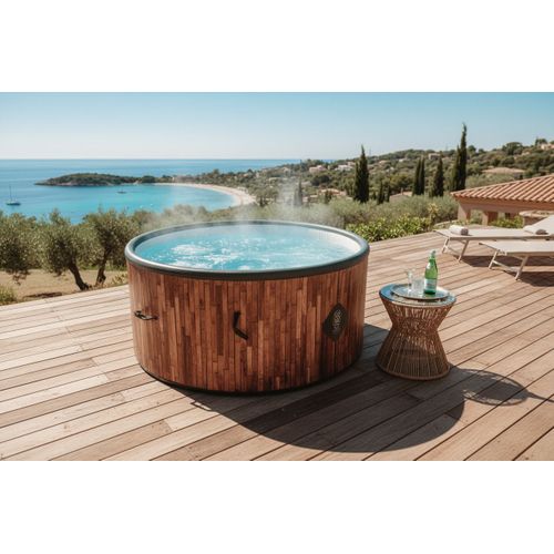 Coco Spa Exotik Spa Gonflable - 150 Cm De Diamètre - 800 Litres - Moteur 2240 W - 2 à 4 Personnes