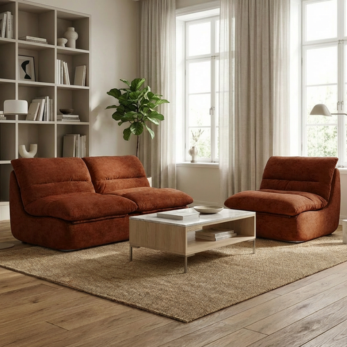 Pack Nuvia Living compressé 3 Places - Chocolat Et Chocolat