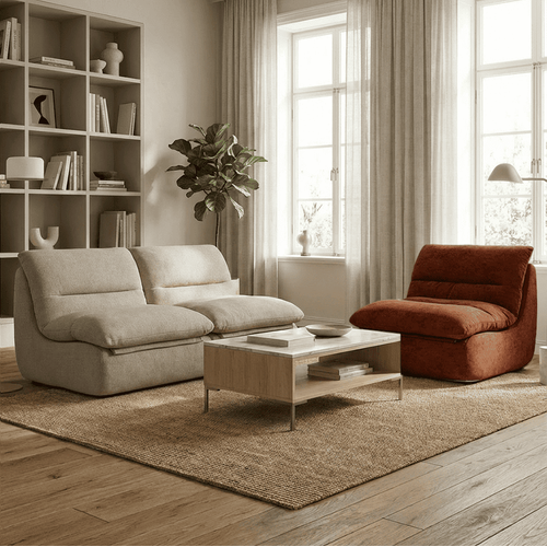 Pack Nuvia Living compressé 3 Places - Sable Et Chocolat