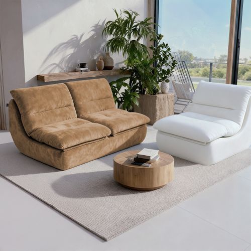 Pack Nuvia Living compressé 3 Places - Sable Et Blanc